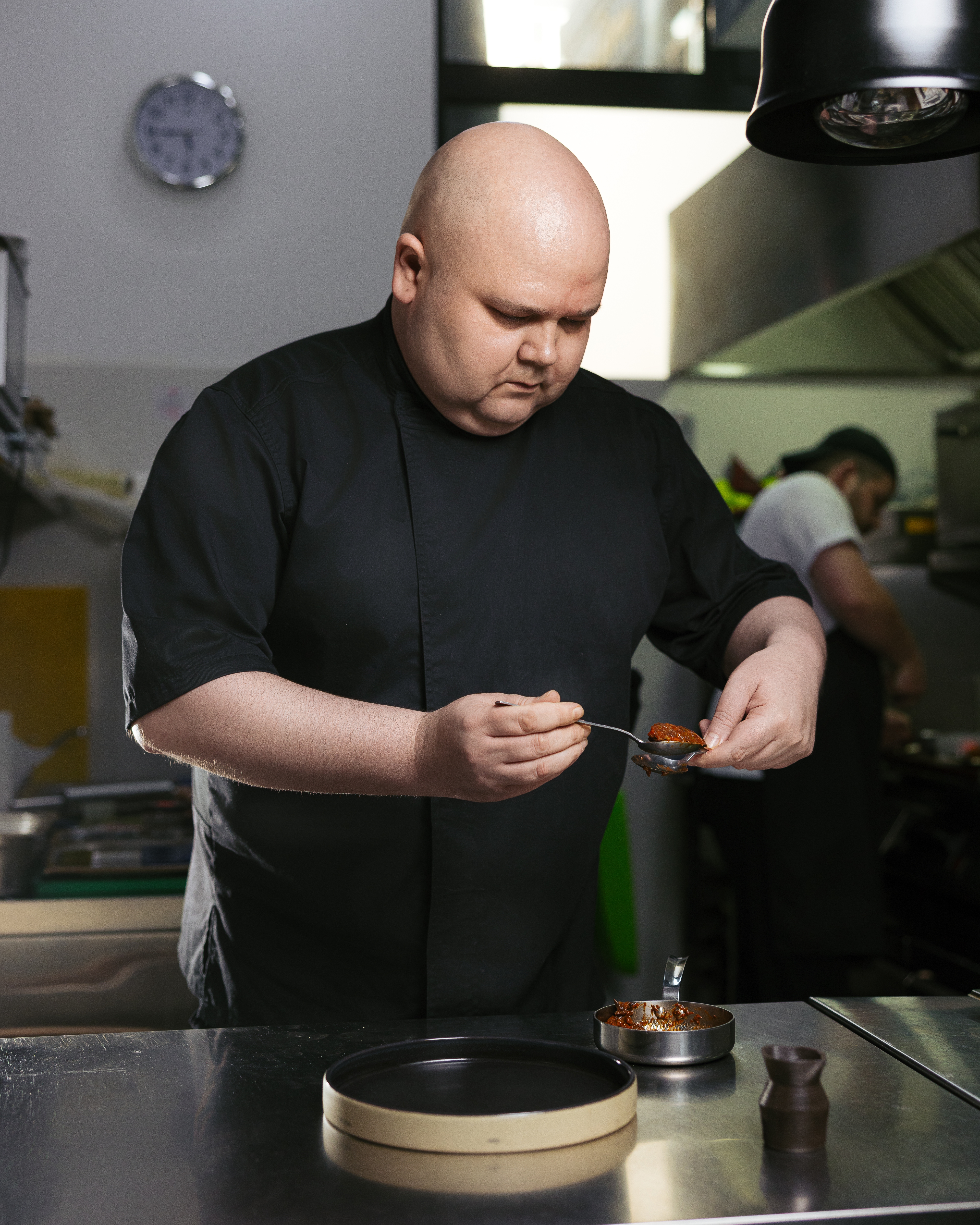 Chef Tomi Rissanen creating a seasonal fine dining menu at Reserve in Tbilisi